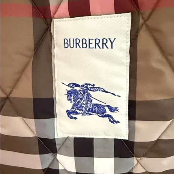 Burberry Tan Quilted Hooded Jacket L - Picture 9 of 10